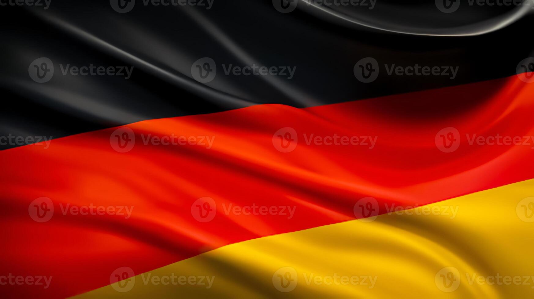 Beautiful waving German Flag in the Wind, Germany national flag waving in, good for multimedia content photo