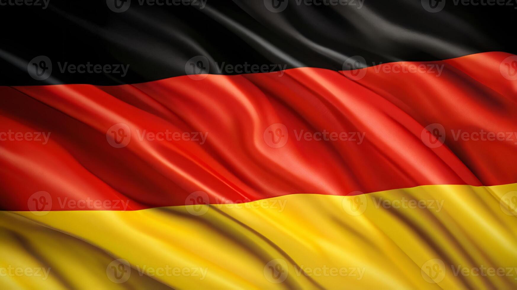 Beautiful waving German Flag in the Wind, Germany national flag waving in, good for multimedia content photo