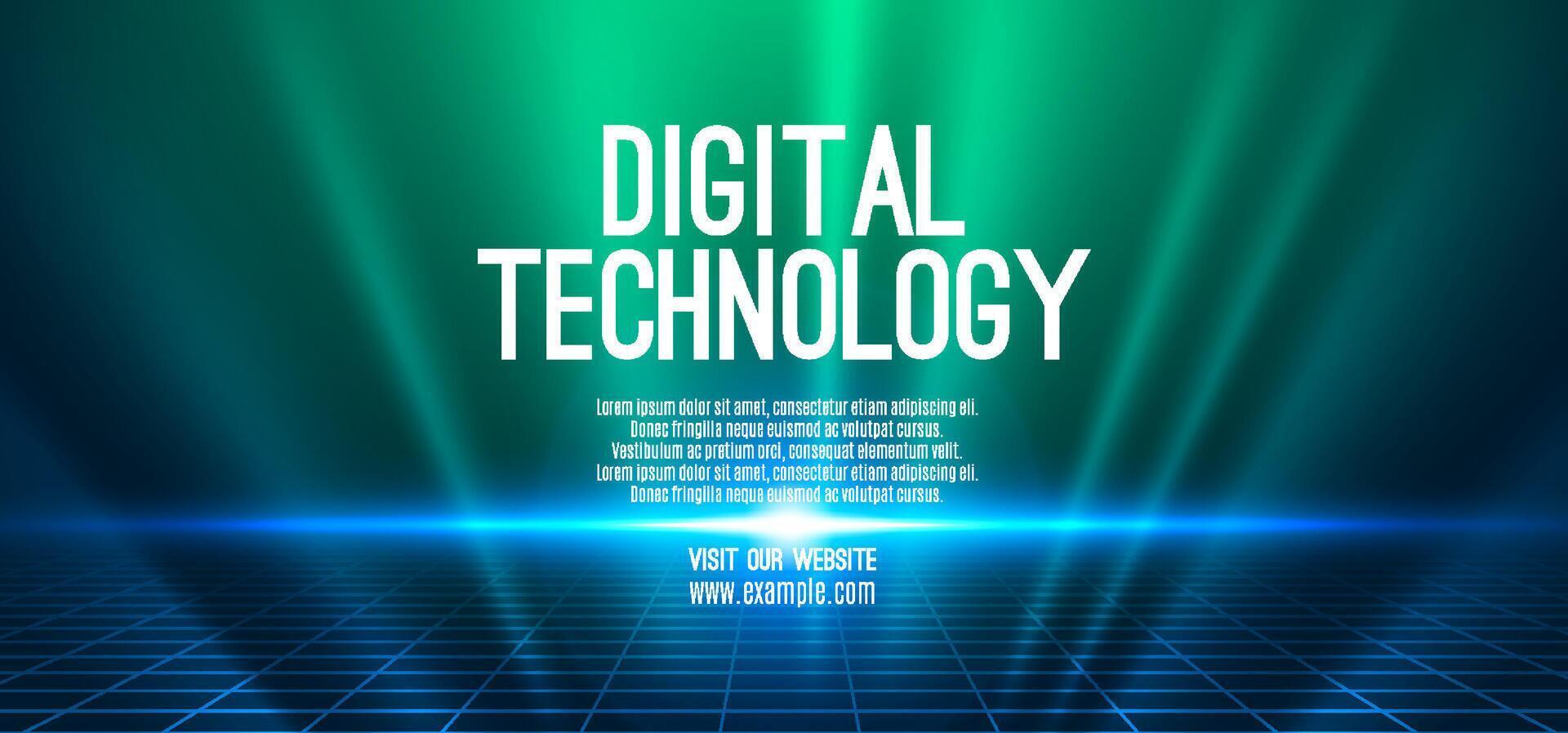 Digital technology speed connect blue green background, cyber nano information, abstract communication, innovation future tech data, internet network connection, Ai big data, line dot illustration 3d vector