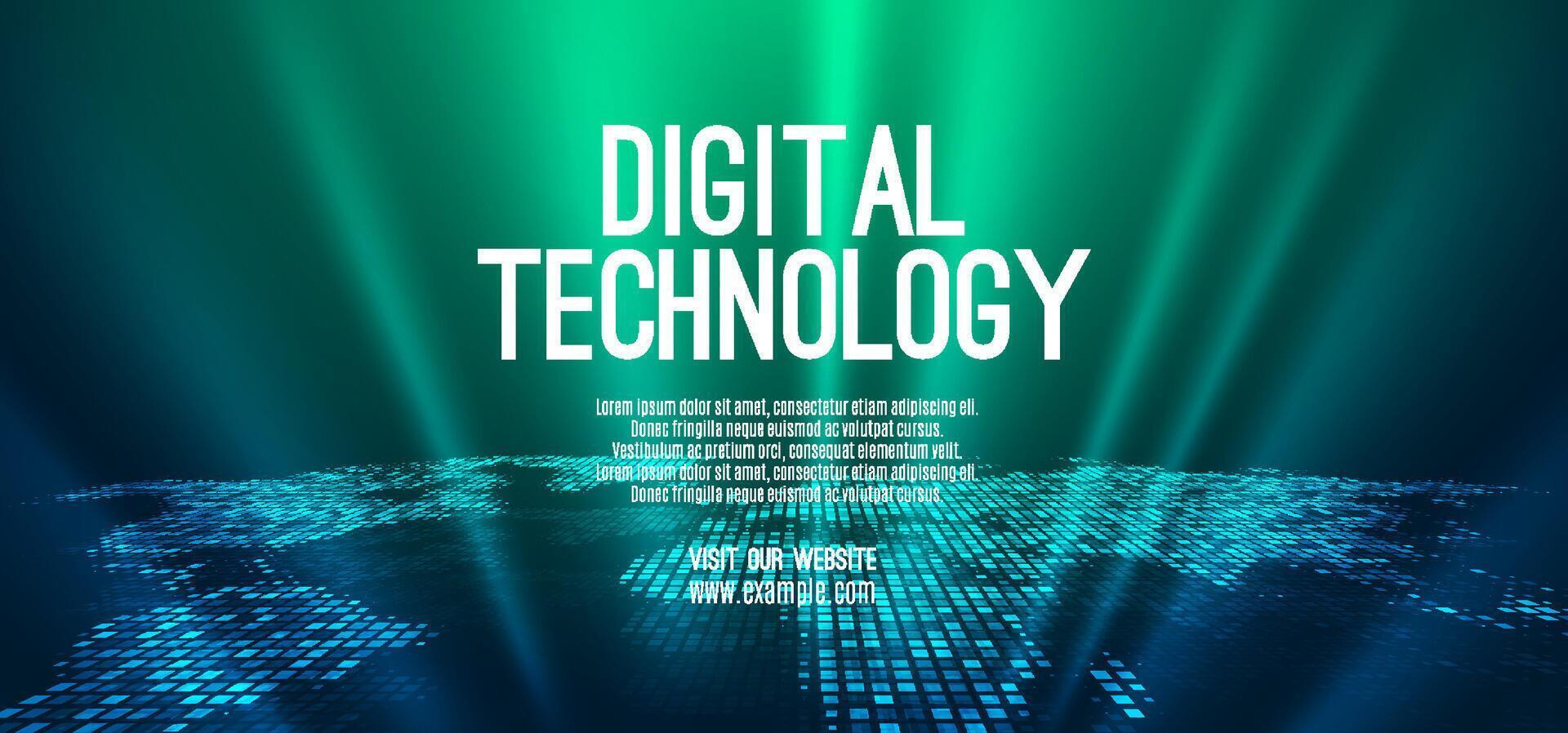 Digital technology speed connect blue green background, cyber nano information, abstract communication, innovation future tech data, internet global network connection, Ai big data, illustration 3d vector