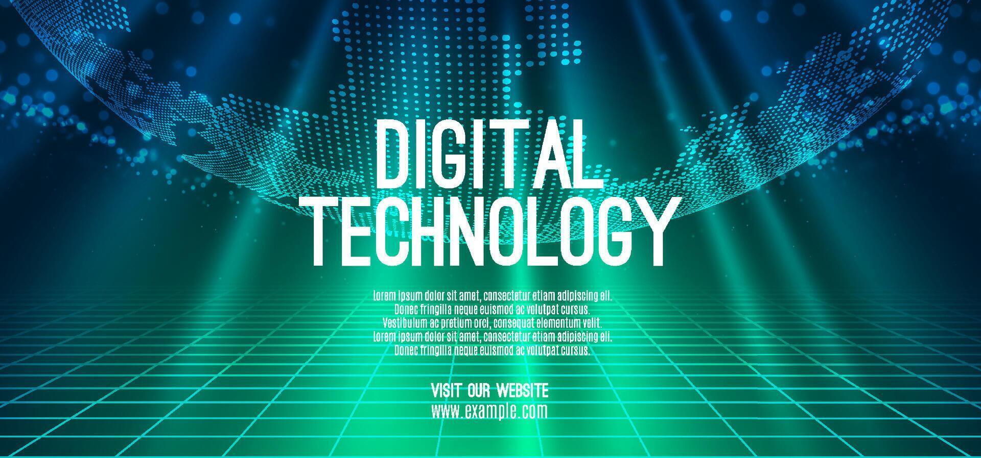 Digital technology speed connect blue green background, cyber nano information, abstract communication, innovation future tech data, internet network connection, Ai big data, line dot illustration 3d vector