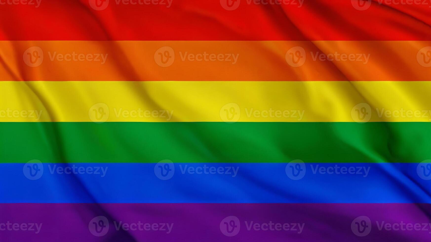 Rainbow pride flag, lgbtq diversity Intersex inclusive progress pride flag, pride month, gay community and freedom concept, for design and multimedia content photo