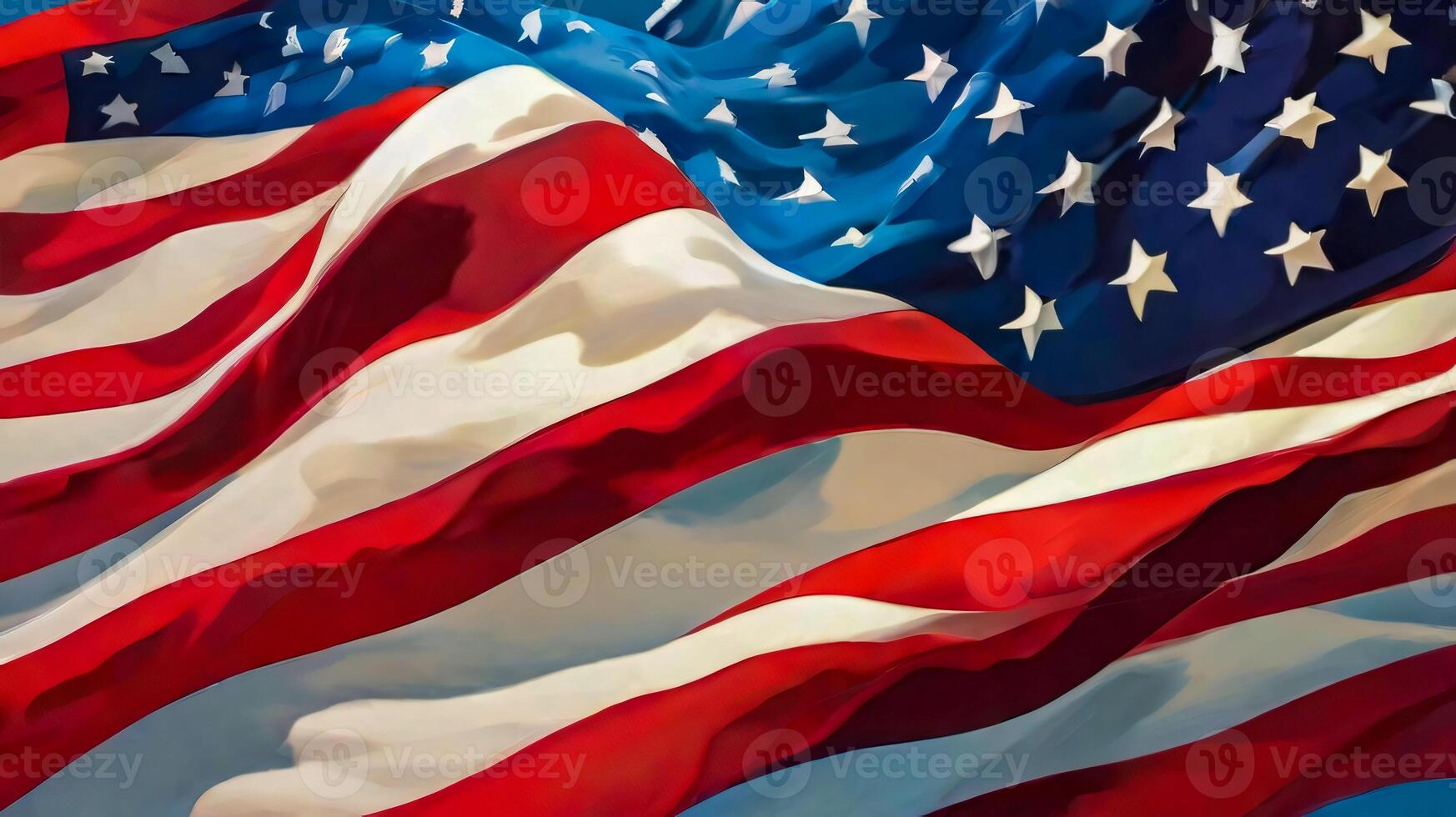 American flag wave background, American Independence day background, Celebration of American independence day, the 4th of July the Fourth of July, and other patriotic Holiday concept photo