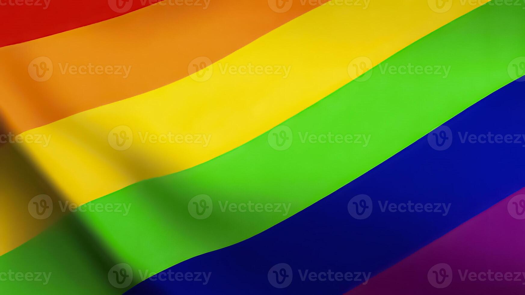 Rainbow pride flag, lgbtq diversity Intersex inclusive progress pride flag, pride month, gay community and freedom concept, for design and multimedia content photo
