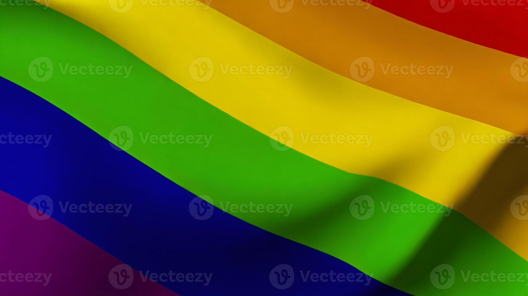 Rainbow pride flag, lgbtq diversity Intersex inclusive progress pride flag, pride month, gay community and freedom concept, for design and multimedia content photo