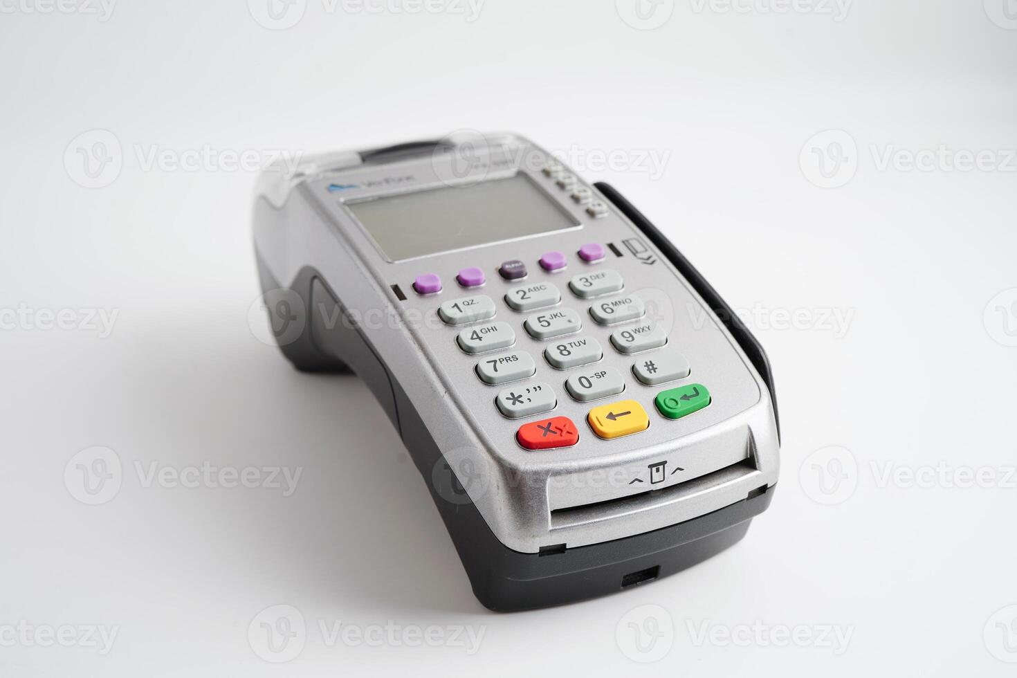 Payment POS terminal for finance and shopping business and technology. photo