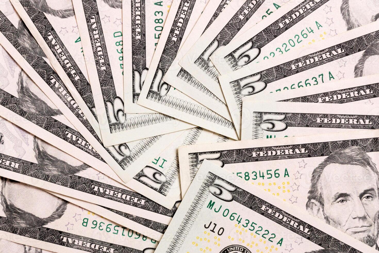US Dollar bills. one hundred dollar bills background. Top view of business concept on background with copy space photo
