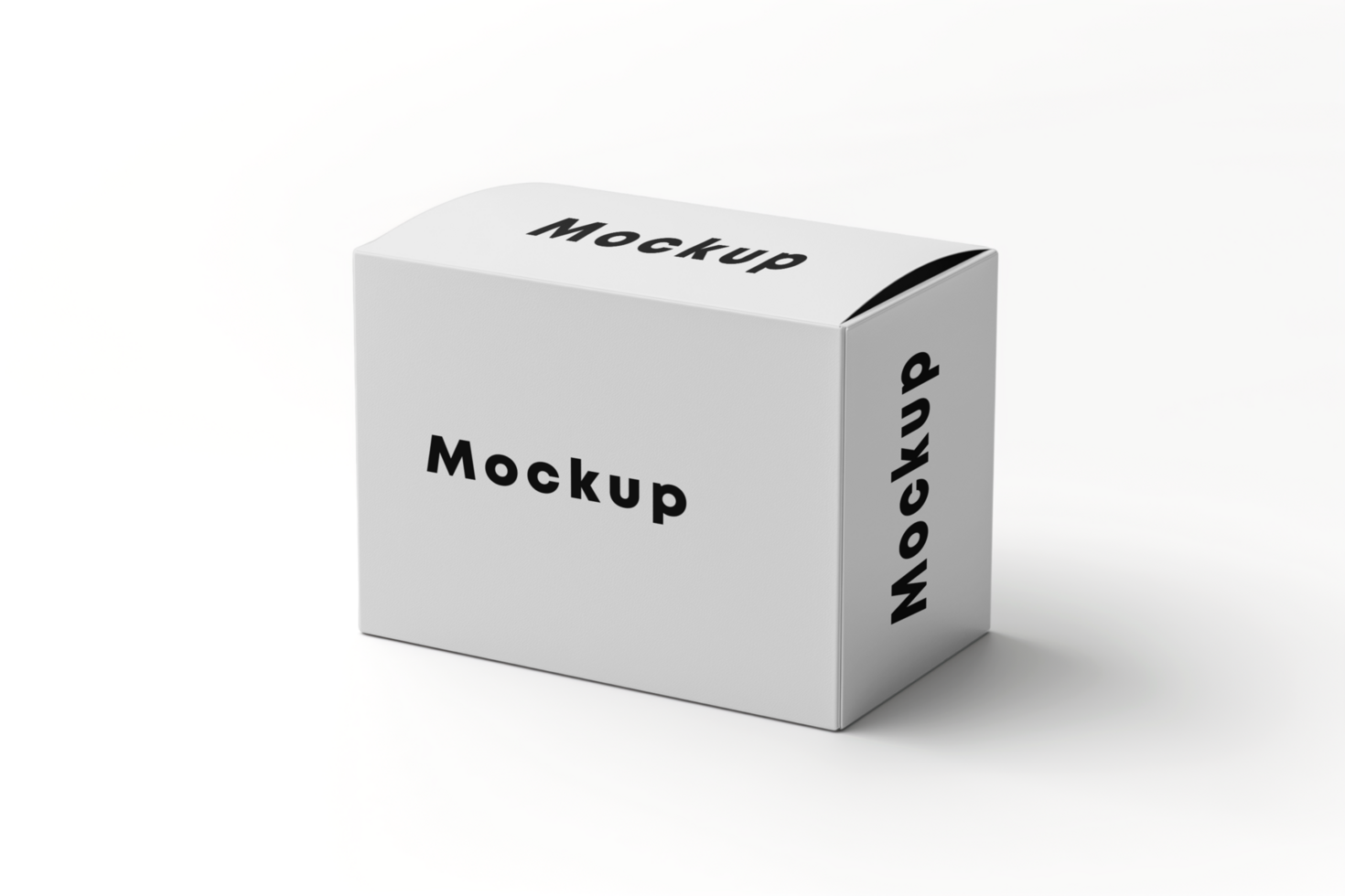 a white blank box with the word Mockup on it psd