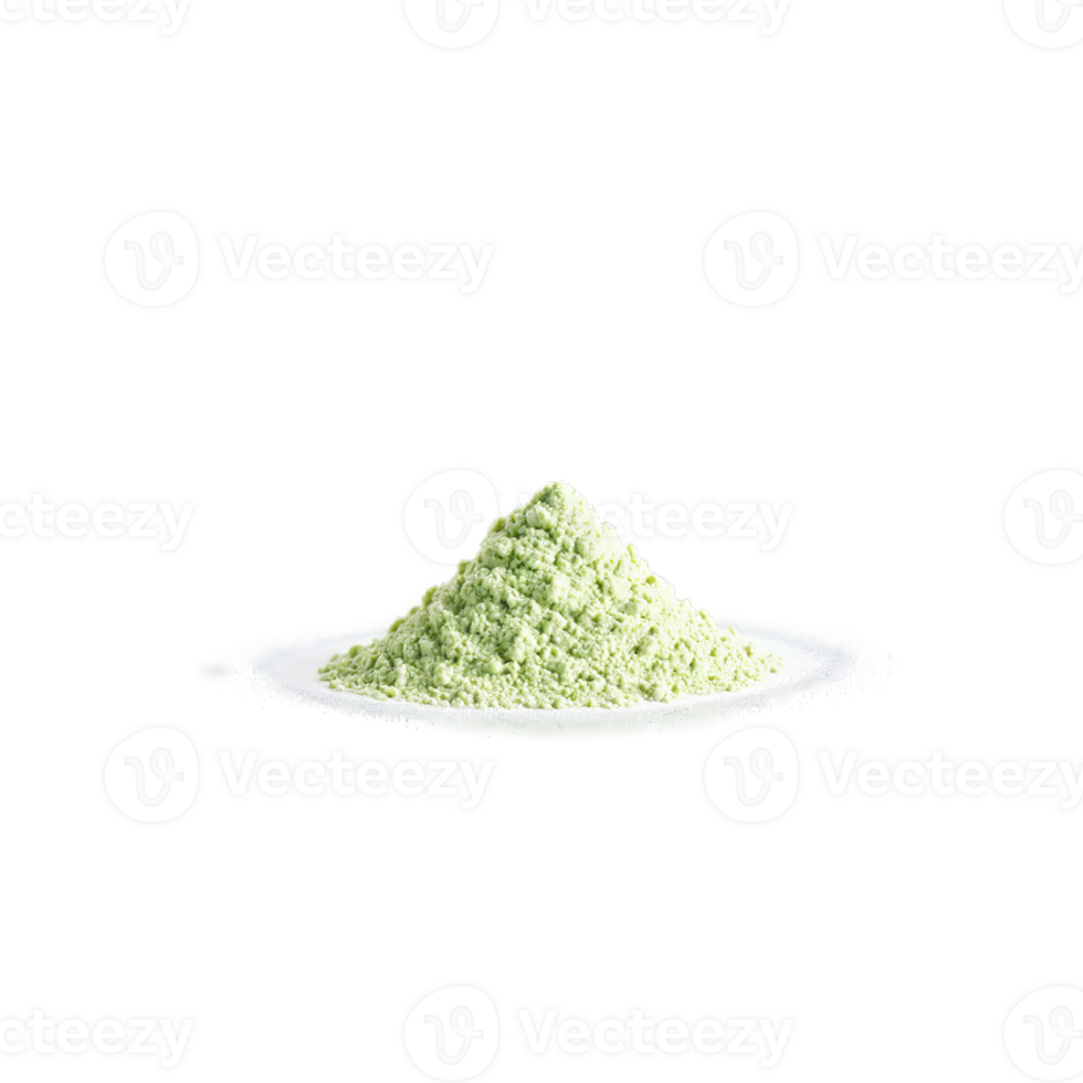 Wasabi powder pale green color fine texture subtle shimmer Food and culinary concept png