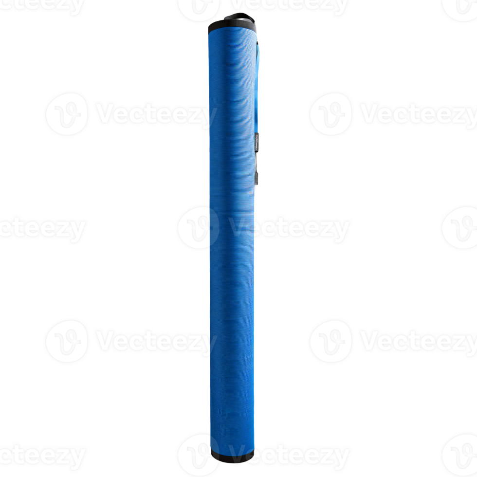 Yoga Mat vibrant blue rolled up mat with a textured non slip surface and a png