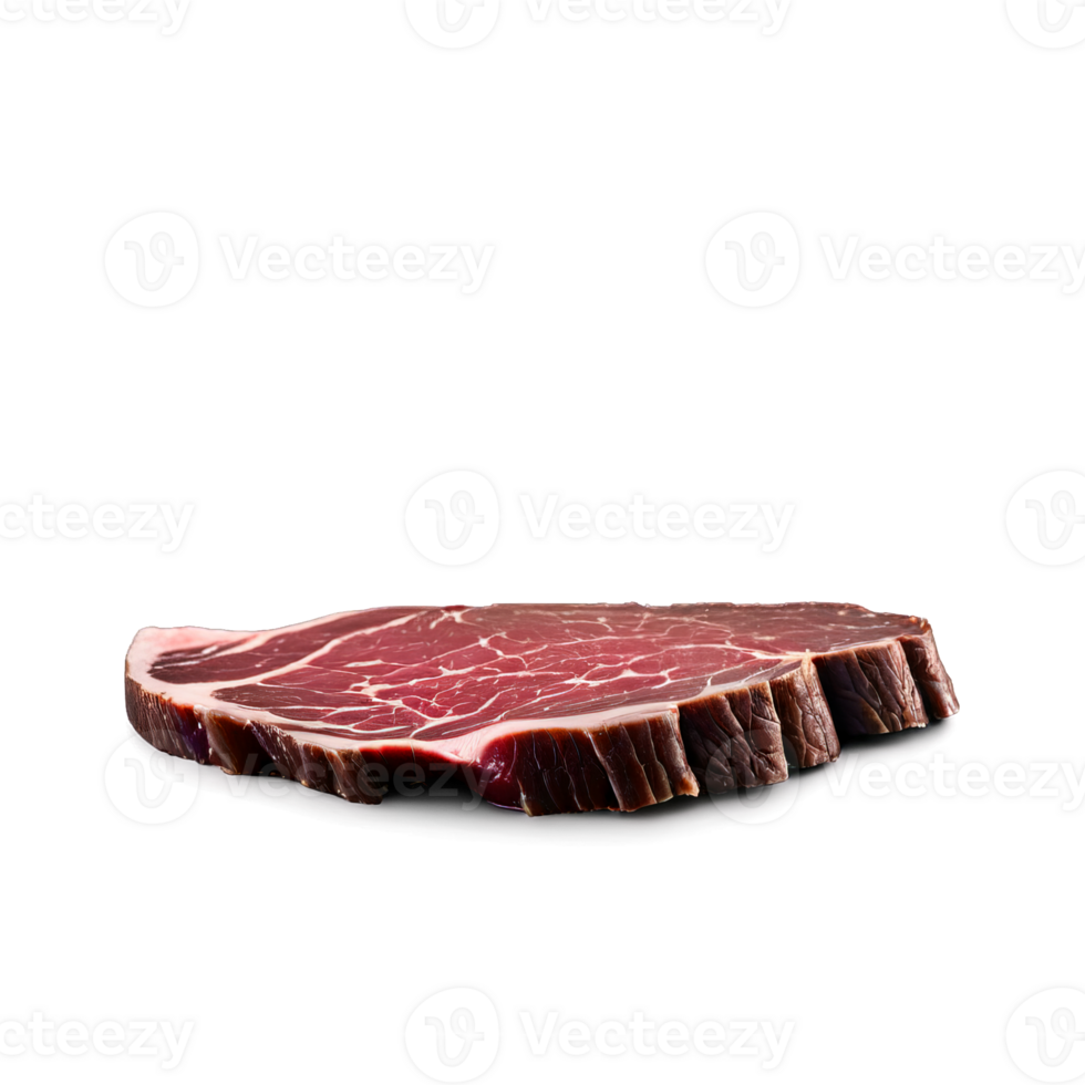 Venison liver sliced thin fresh and glossy captured with a soft focus background png