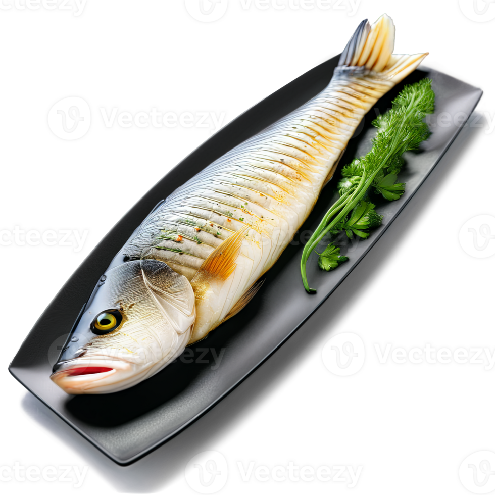 sea bass fillet, grilled with a crispy skin, png