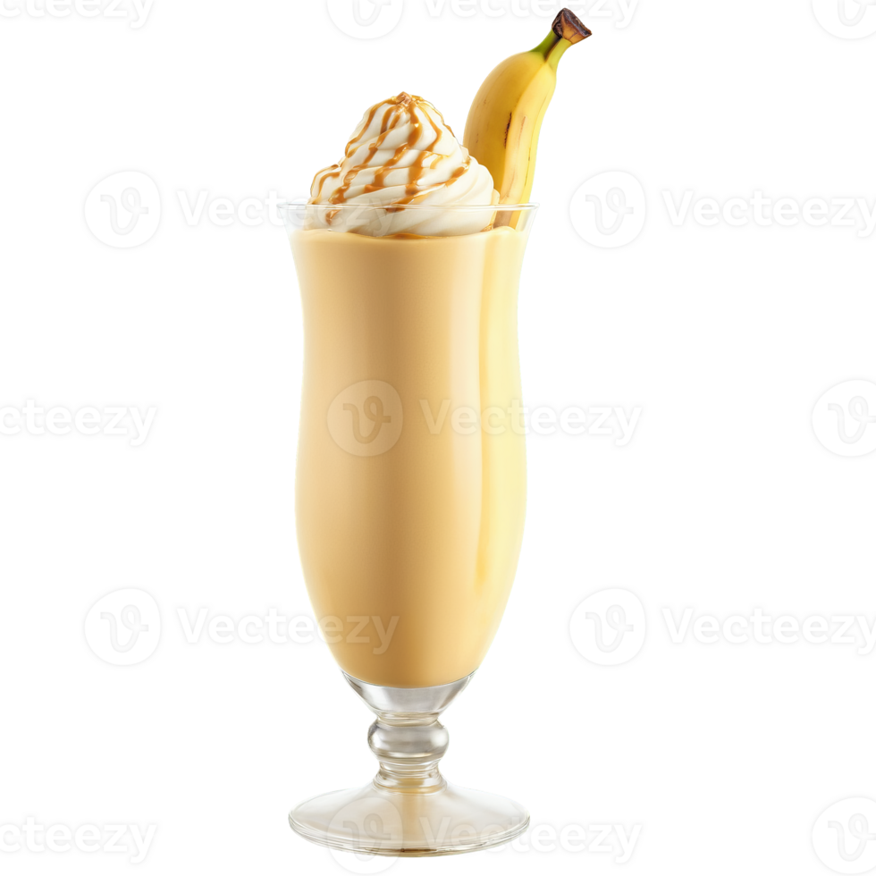 Caramelized Banana Milkshake caramelized banana dulce de leche tropical sweetness decadent Summer drink concept Final png