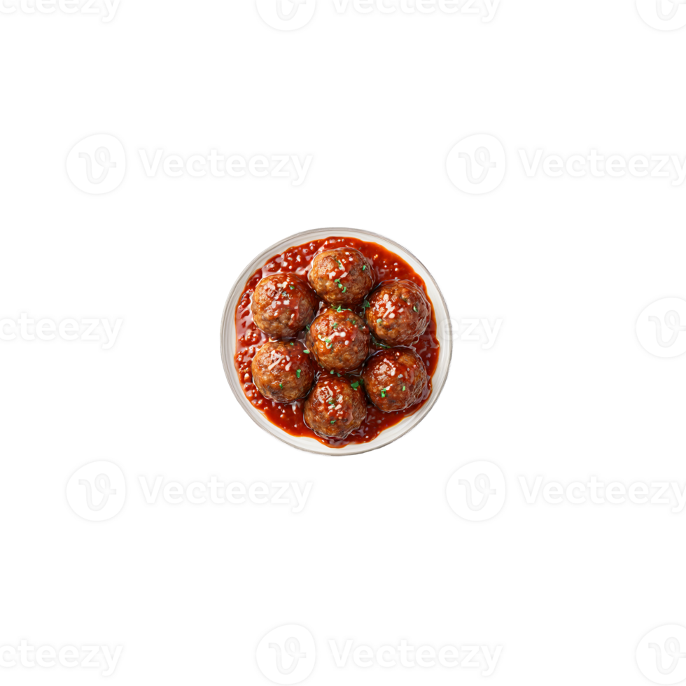 Meatballs with juicy interior floating and steaming with sauce dripping Food and culinary concept png