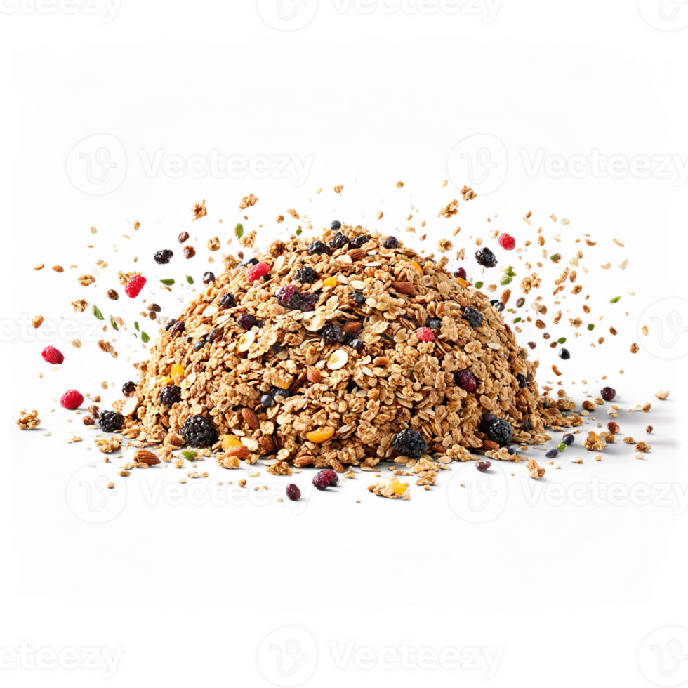 Granola energy bites chewy and nutrient dense breaking apart with bits of dried fruits and png