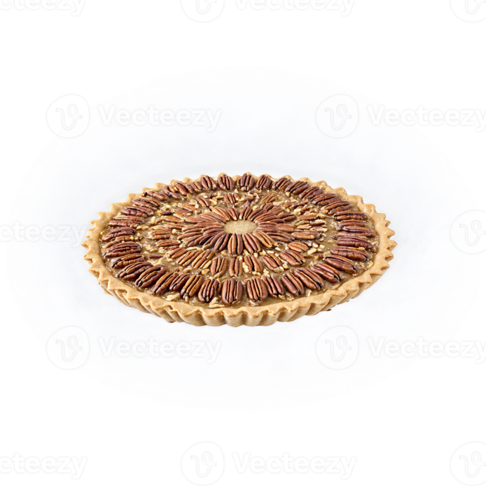 Pecans mandala floating whole and halved pecans cascading pecan pie filling steam wisps png