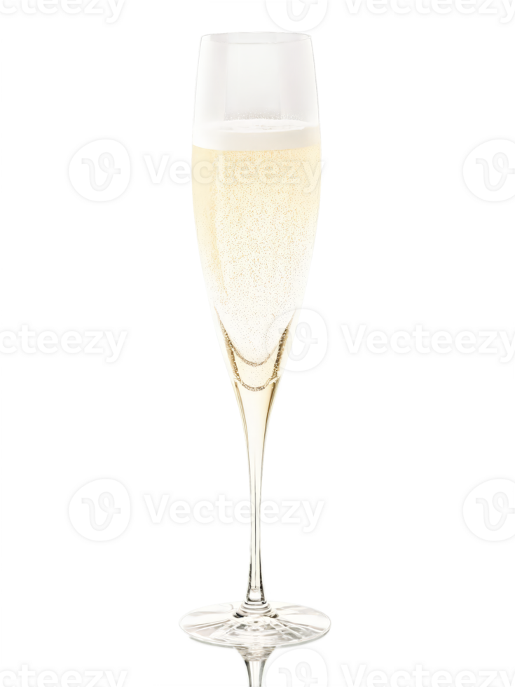 Waterford Elegance Classic Champagne flute, elongated crystal bowl, flared top, shimmering champagne splashing, dynamic diagonal composition, dramatic backlighting, pure white background png