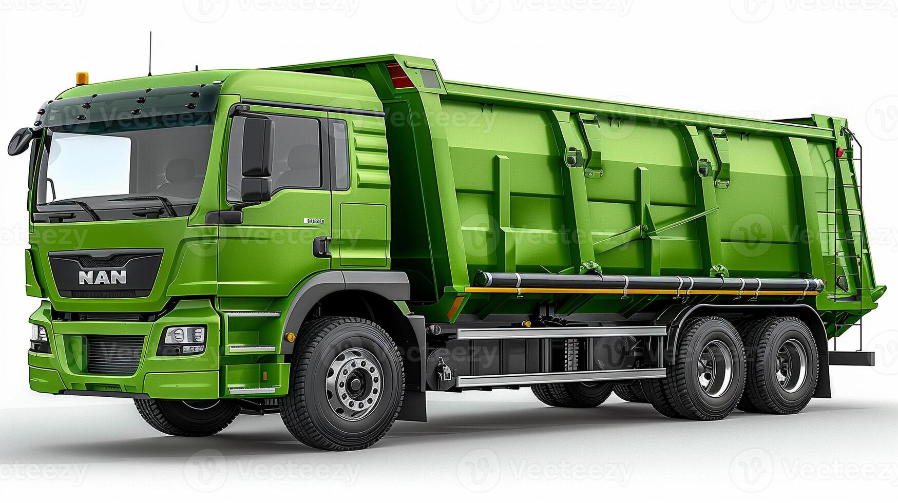 Garbage truck isolated with solid background or no background image photo
