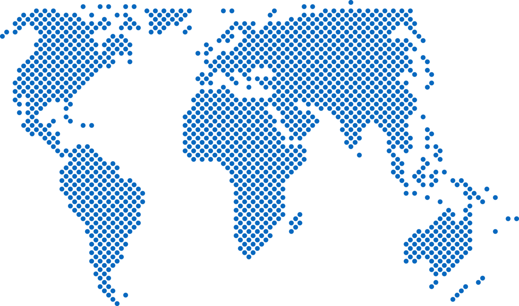 Circle shape world map on white background. png