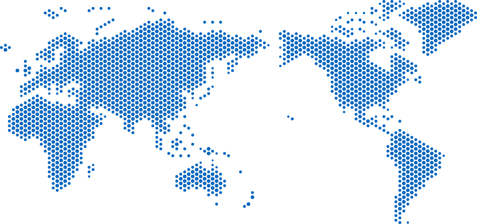 Circle shape world map on transparent background. png