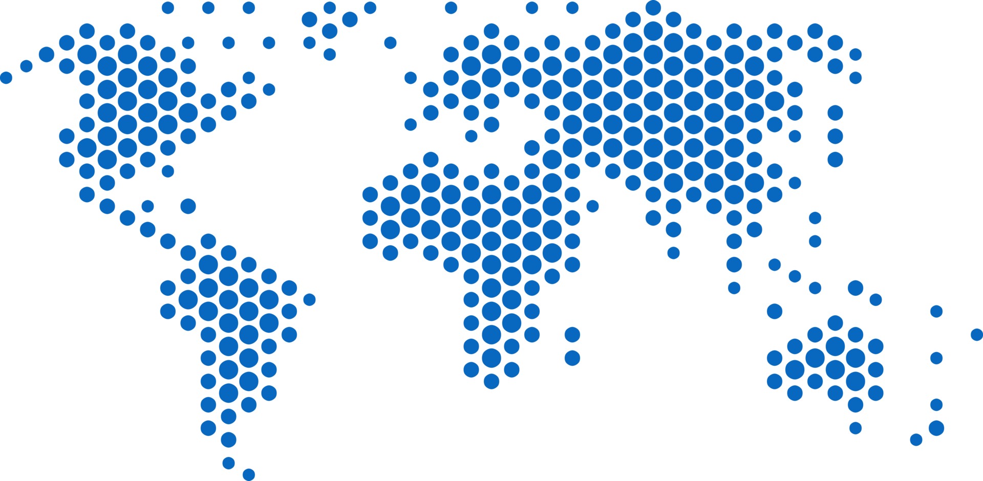 Circle shape world map on transparent background. png