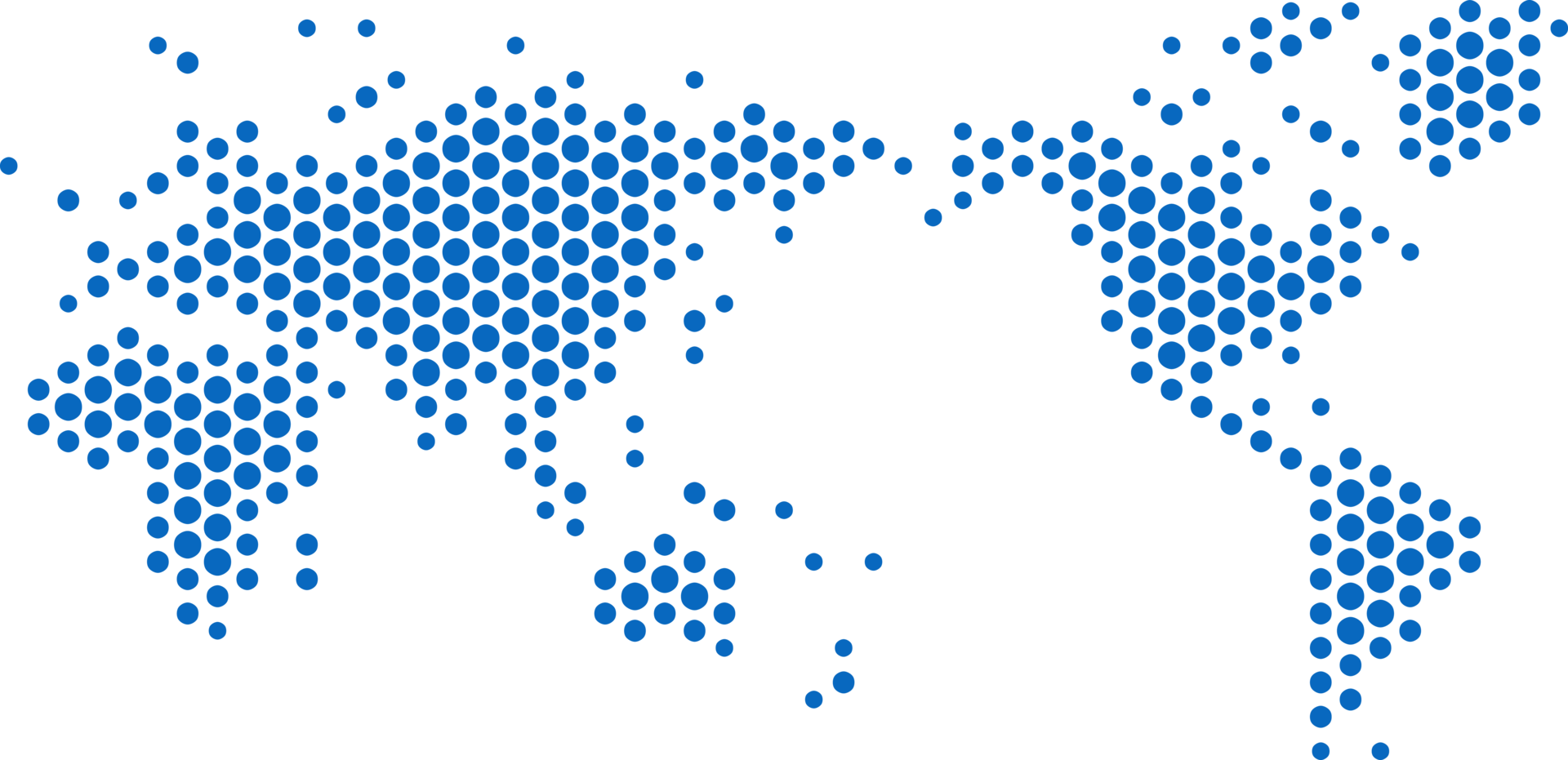 Circle shape world map on transparent background. png