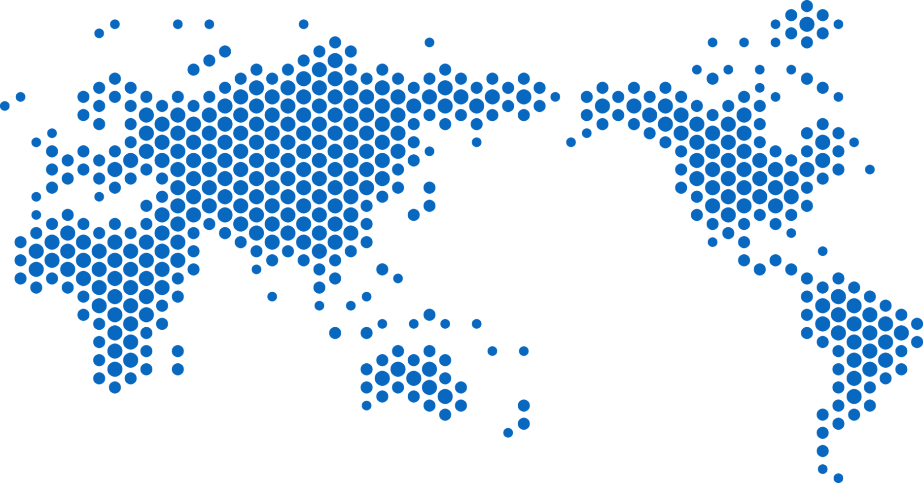 Circle shape world map on transparent background. png