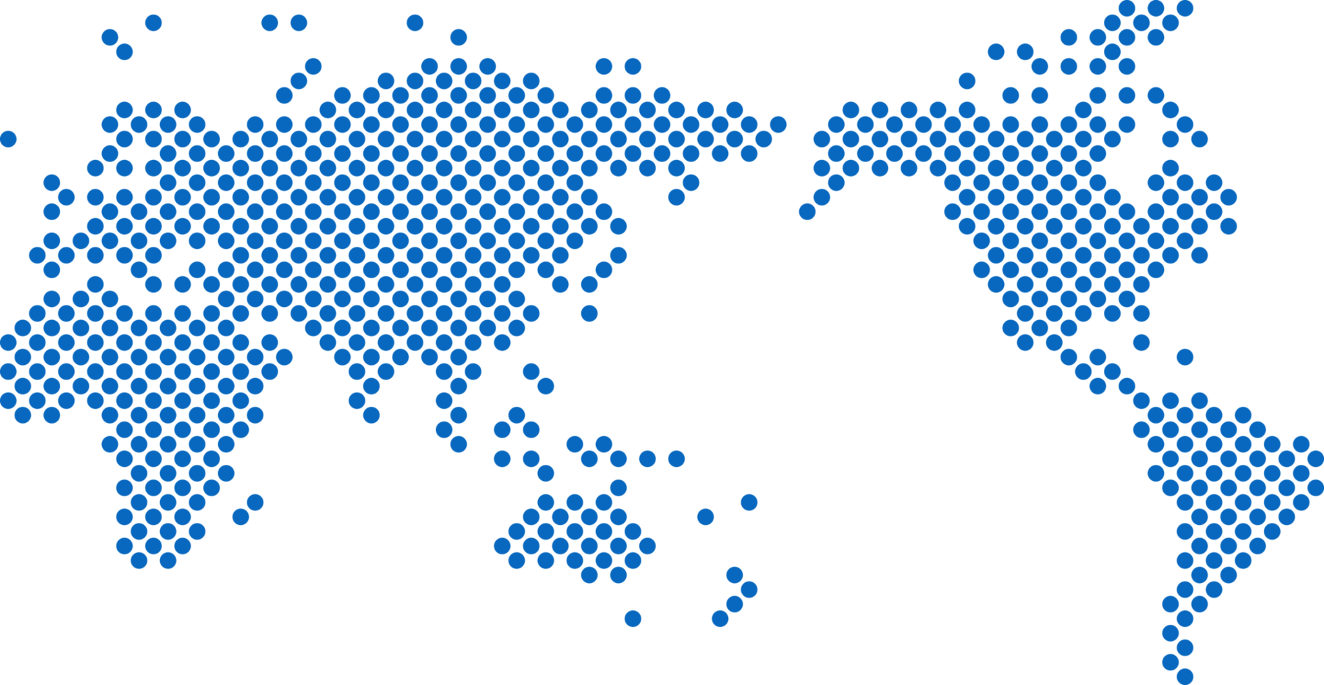 Circle shape world map on white background. png