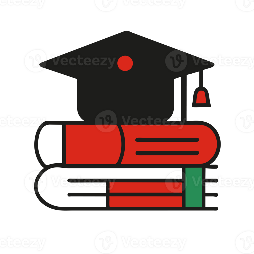 graphics white red black educational logo png