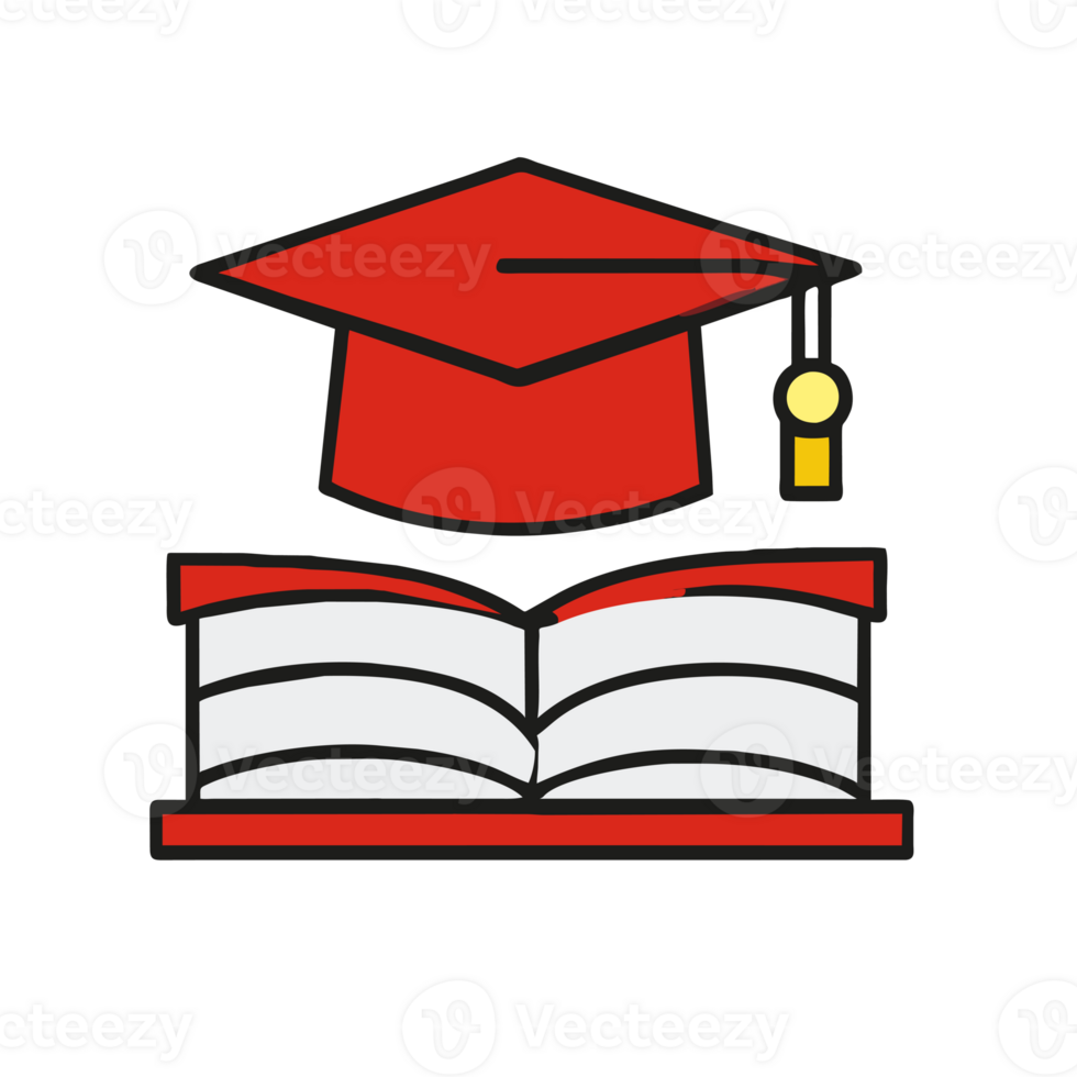 graphics white red black educational logo png