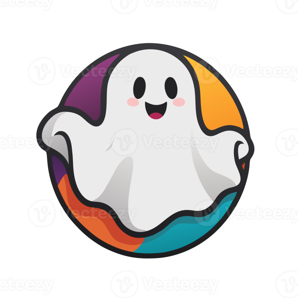 halloween graphics cute colorful ghost png