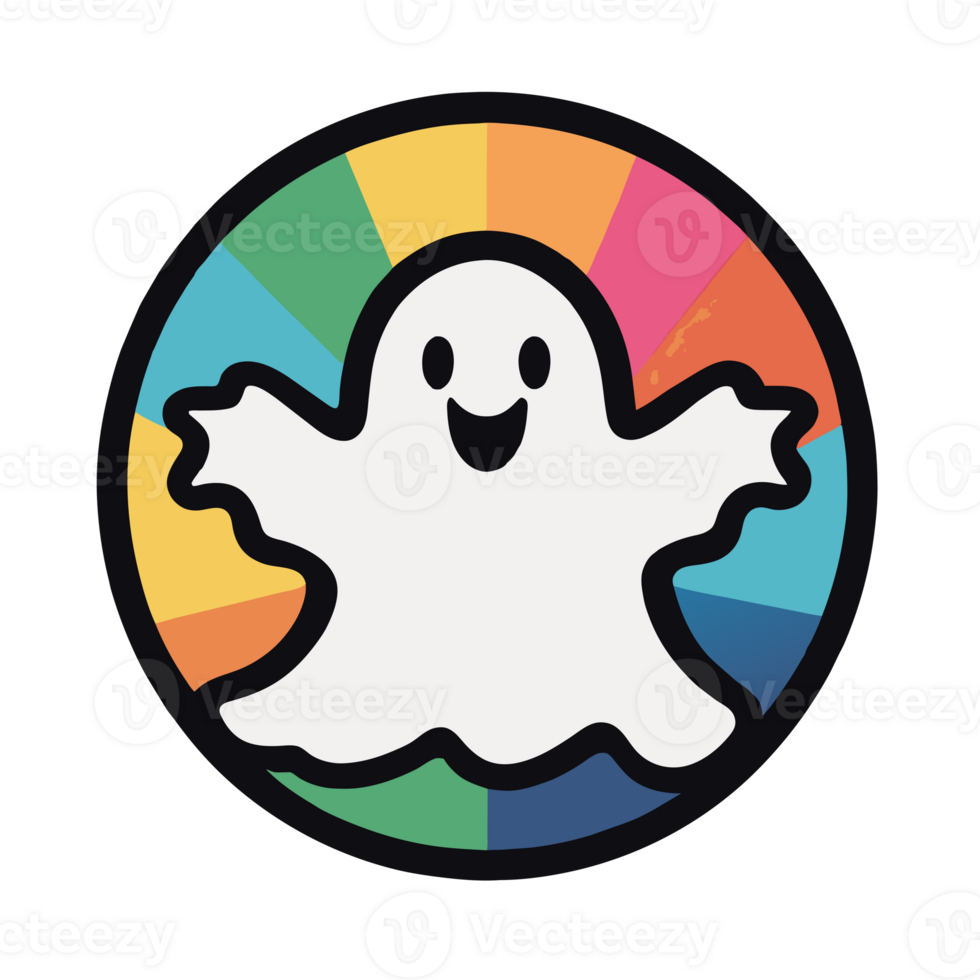 halloween graphics cute colorful ghost png