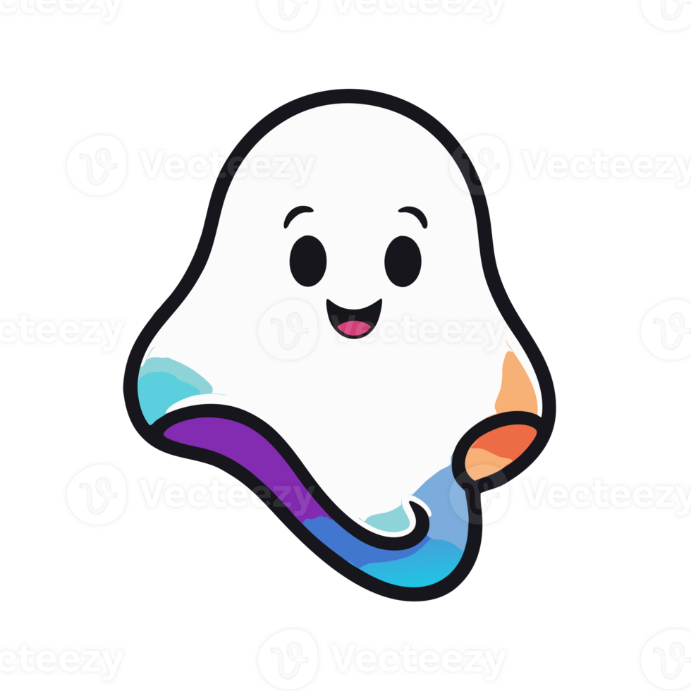halloween graphics cute colorful ghost png