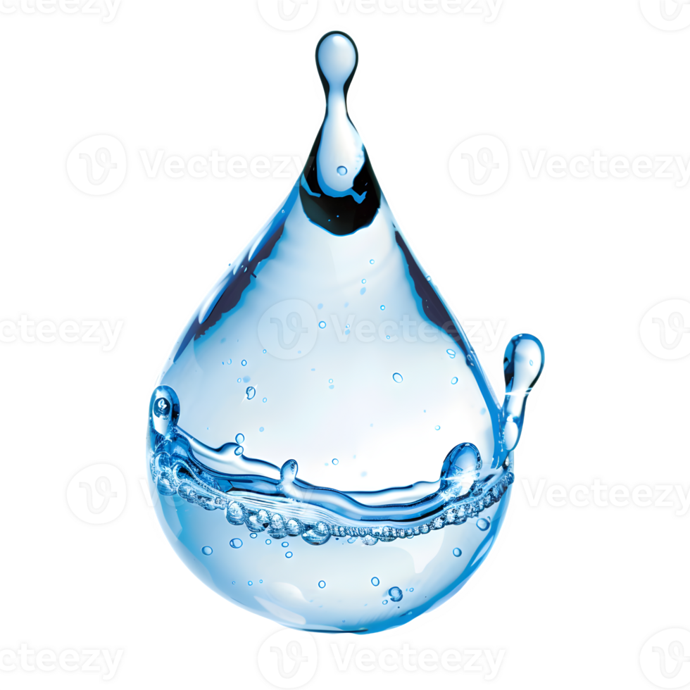 a drop of water on a transparent background png