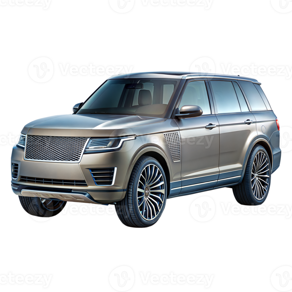 Luxury SUV with transparent background for automotive advertising png