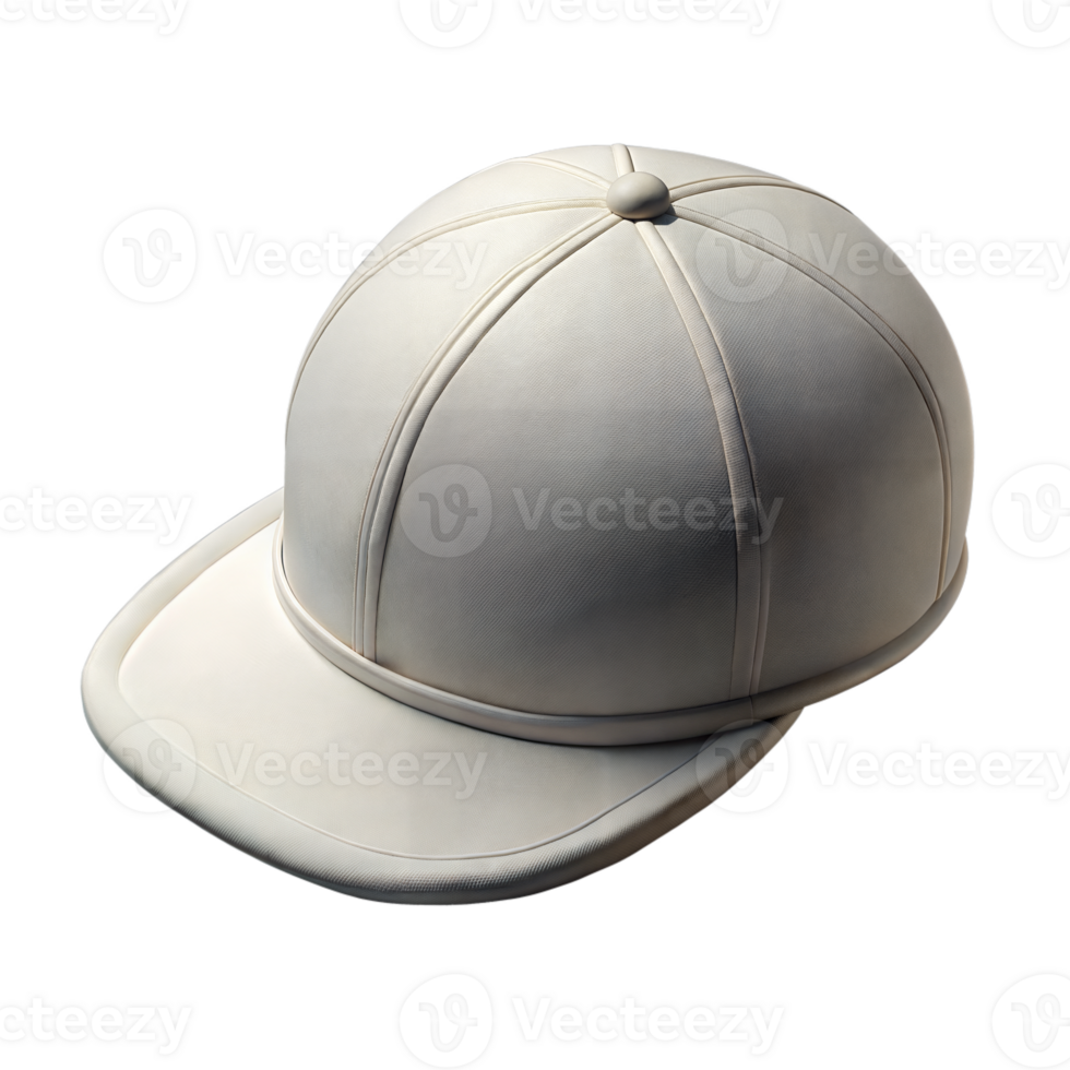 White baseball cap with transparent background for design and branding png