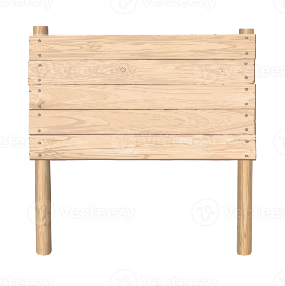 Blank signboard posts isolated made from cut timber panels and held together with brass rivets graphic illustrated. Nameplate wooden whitewashed texture pattern. png
