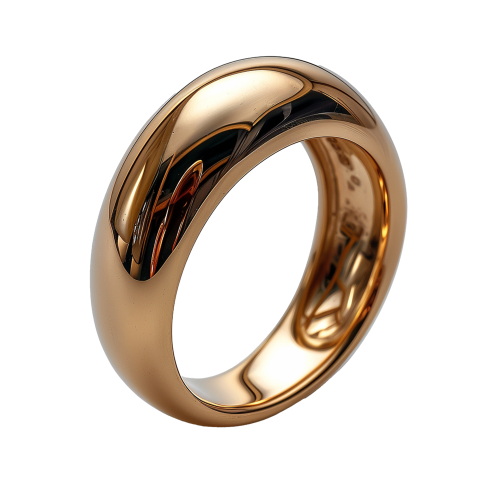 Gold ring isolated on transparent background png