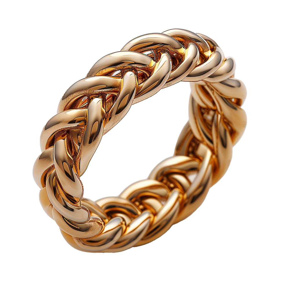 Gold ring isolated on transparent background png