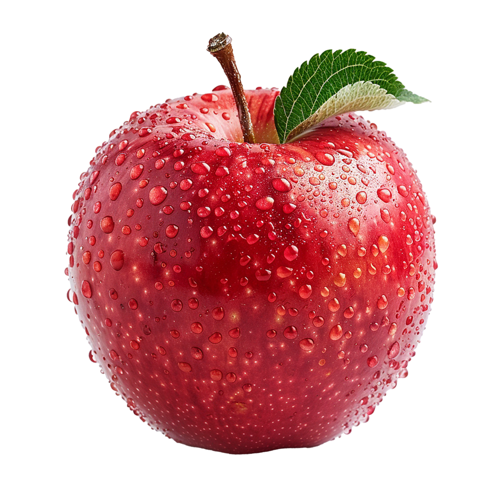 Red apple isolated on transparent background png