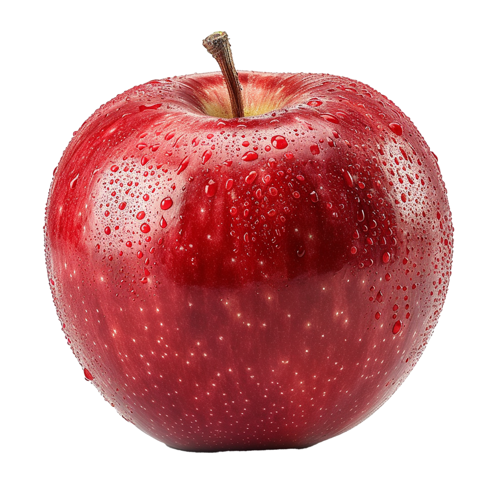Red apple isolated on transparent background png