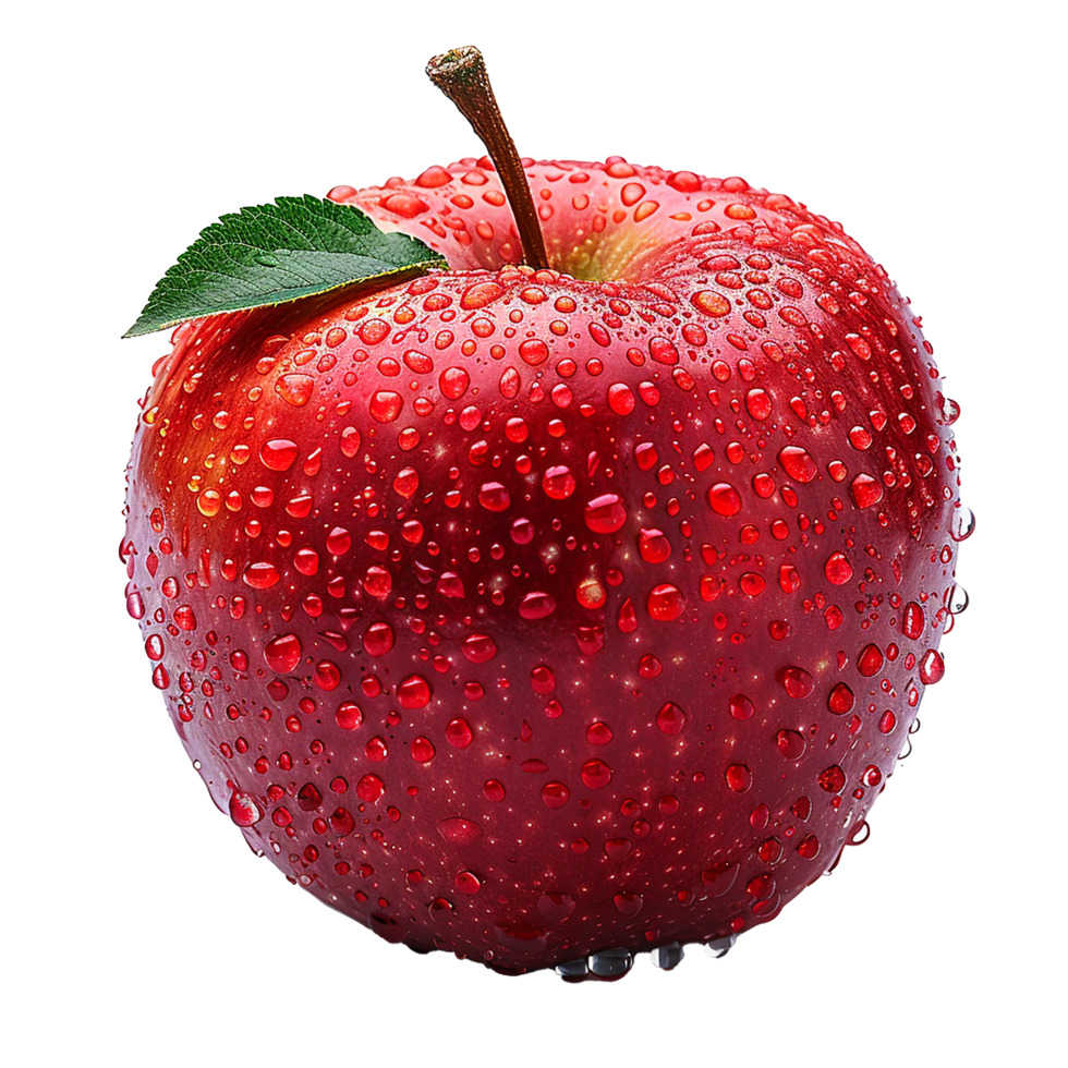 Red apple isolated on transparent background png