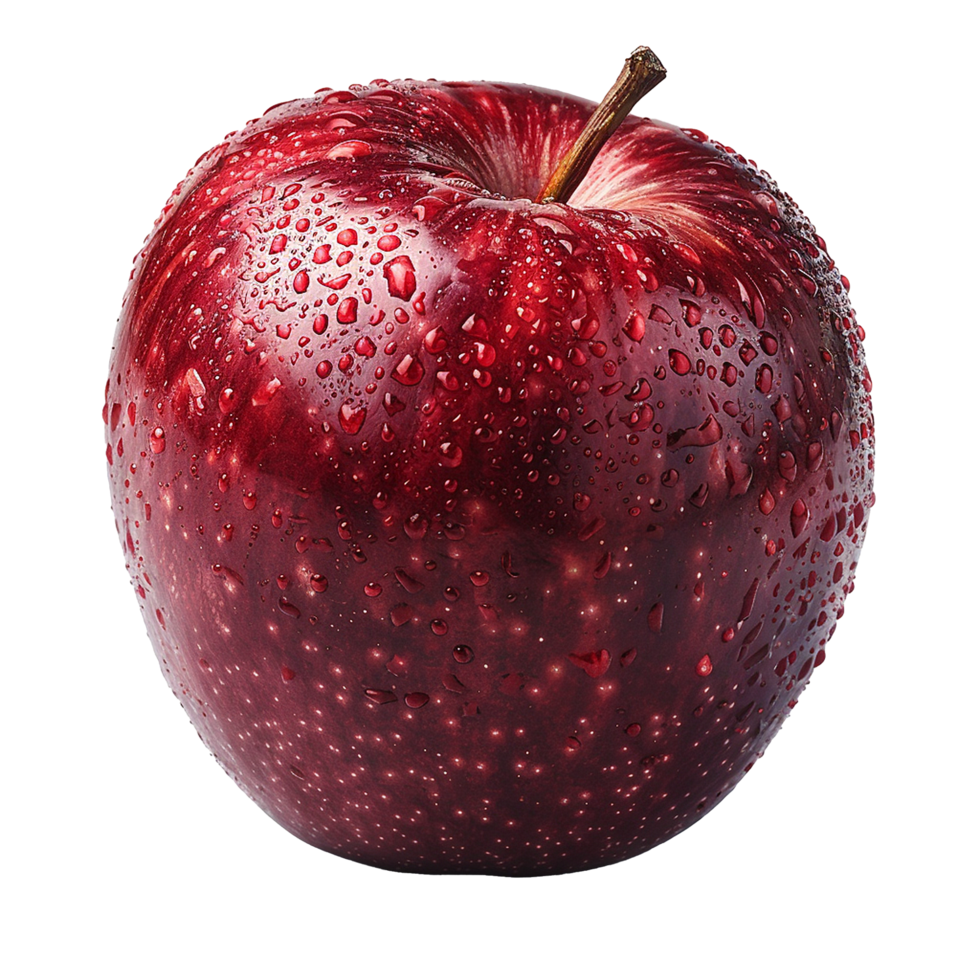 Red apple isolated on transparent background png