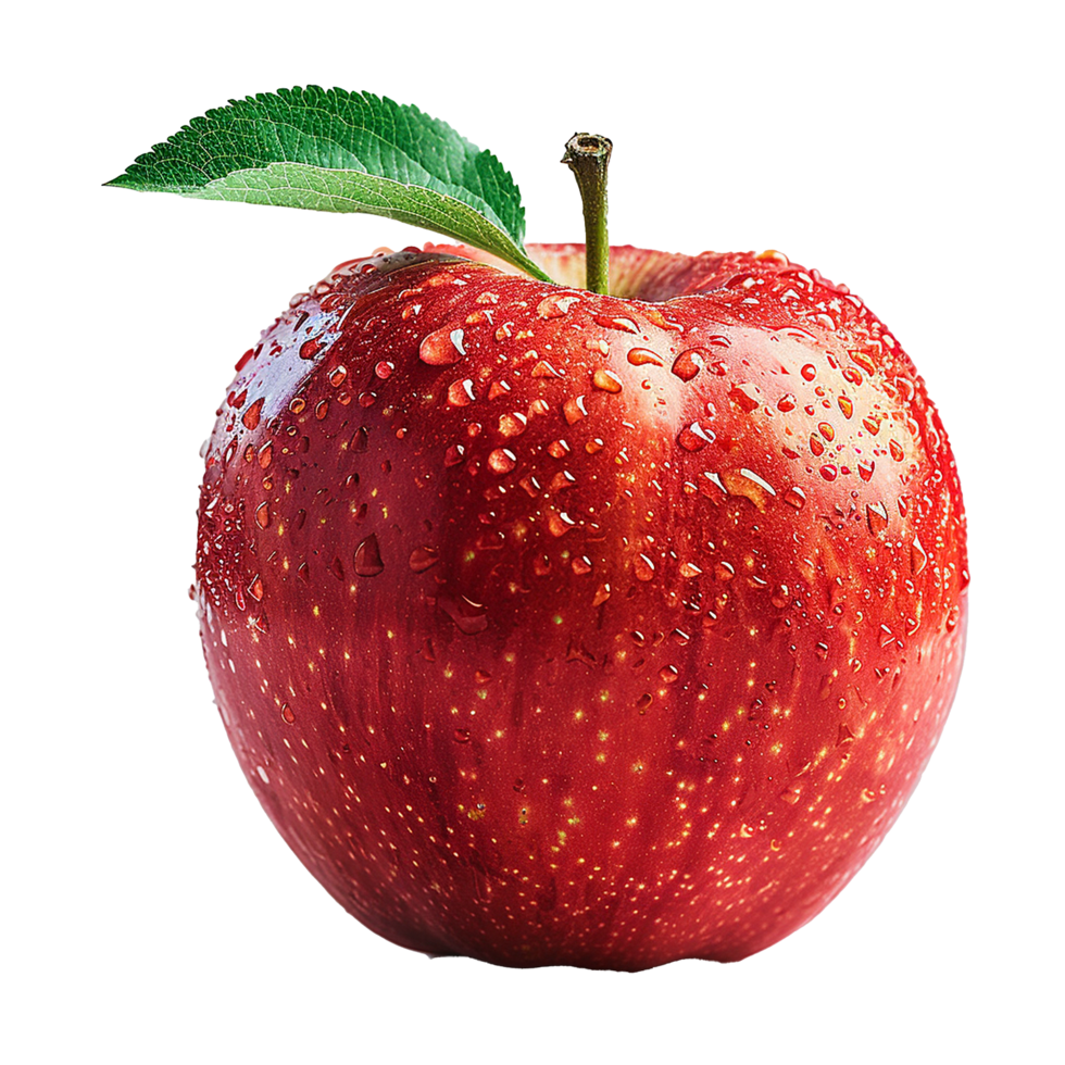 Red apple isolated on transparent background png