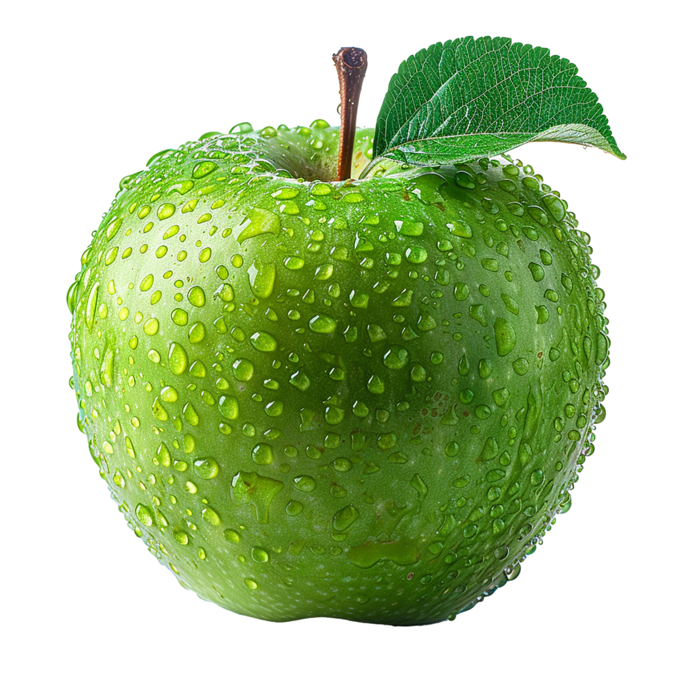 Green apple isolated on transparent background png