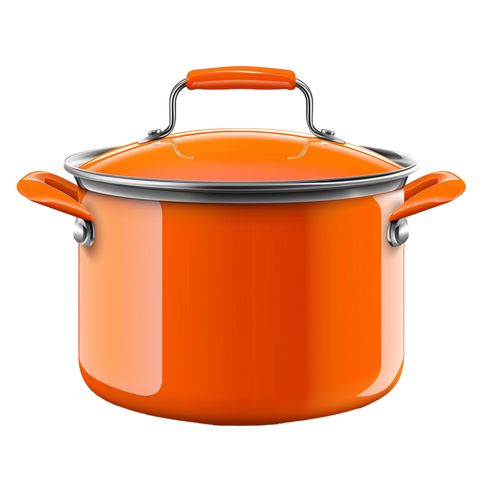 Kitchen pot isolated on transparent background png