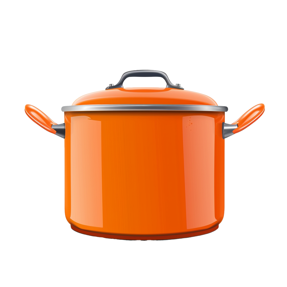 Kitchen pot isolated on transparent background png