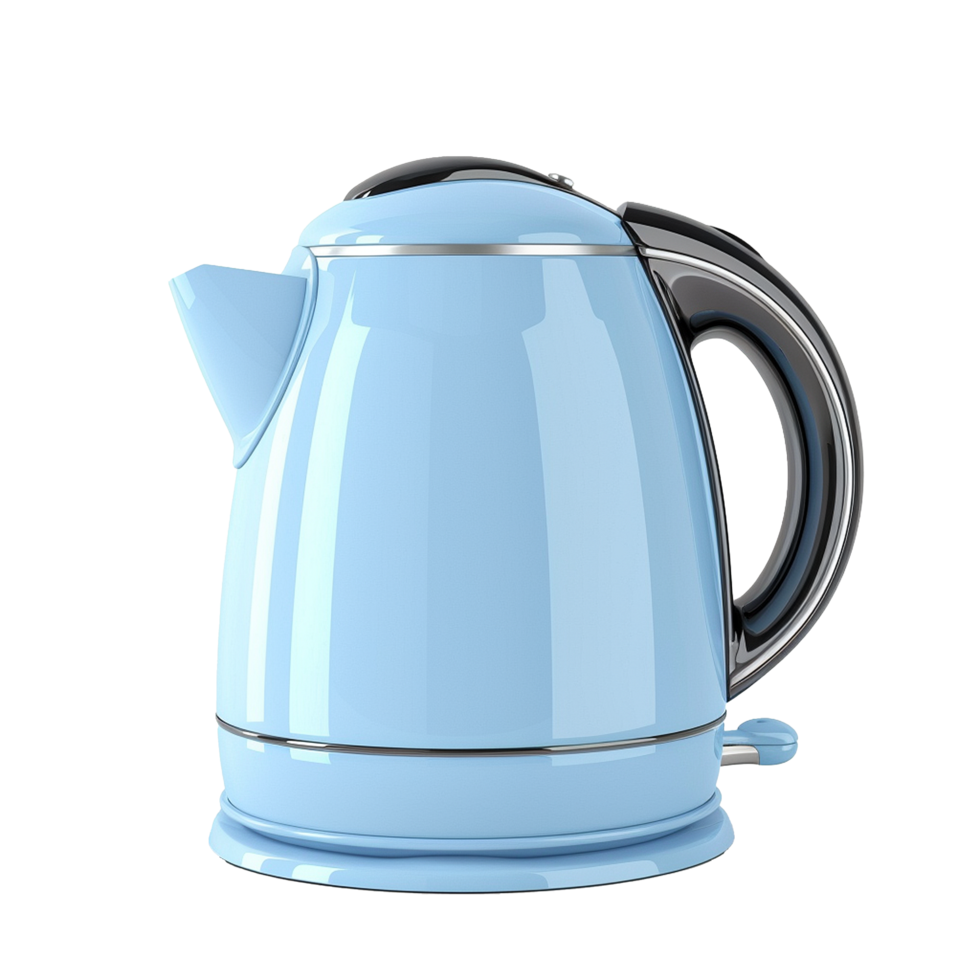 Plastic electric kettle isolated on transparent background png