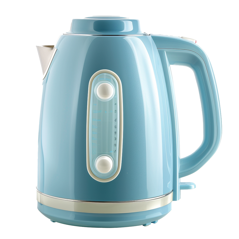 Plastic electric kettle isolated on transparent background png