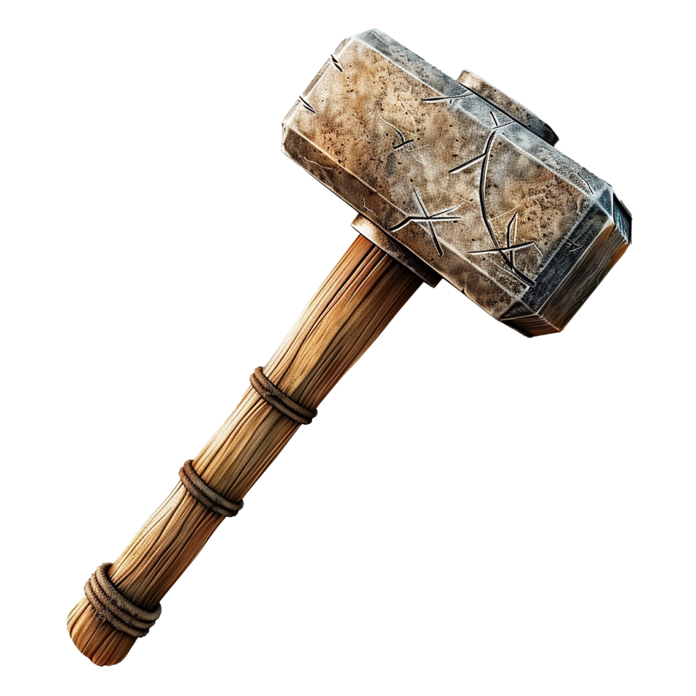 Thor stormbreaker isolated on transparent background png